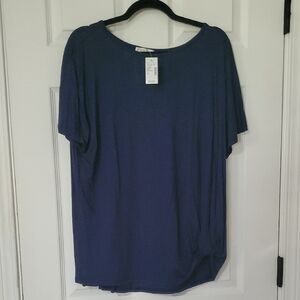 Maurices Navy Short Sleeve Top